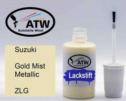 Suzuki, Gold Mist Metallic, ZLG: 20ml Lackstift, von ATW Autoteile West.